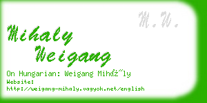 mihaly weigang business card